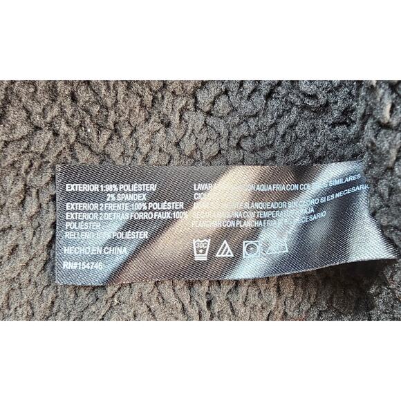 NWT NEW Mountain isles 1/4 zip hybrid hood popover sherpa lined jacket warm S - Picture 6 of 11